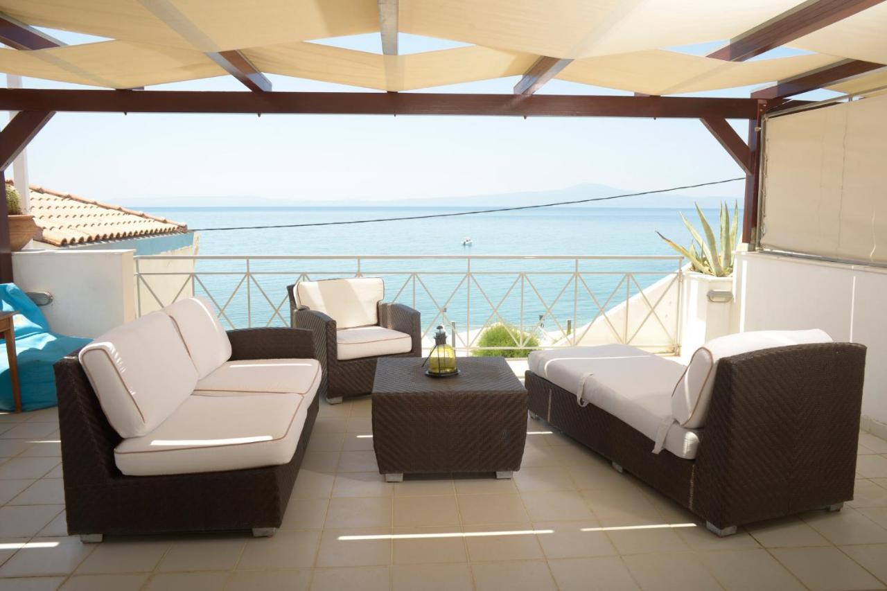 Agali 2 Superior Mezonet Front Of The Sea Apartman Akrojáli Kültér fotó